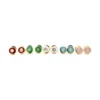 Enamel Diamond Stud Earrings