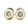 Enamel Diamond Stud Earrings