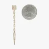 Diamond Linear Dangle Earrings
