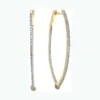 Marquise Diamond Hoop Earrings