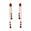 Ruby Diamond Drop Earrings