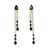 Sapphire Diamond Drop Earrings