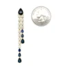 Sapphire Diamond Drop Earrings