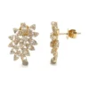 Cluster Diamond Stud Earrings