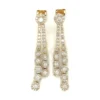 Diamond Halo Dangle Earrings