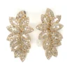 Diamond Cluster Dangle Earrings