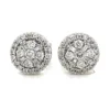 Halo Cluster Stud Earrings