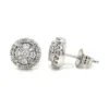 Halo Cluster Stud Earrings