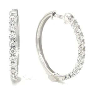 Diamond Hoop Earrings