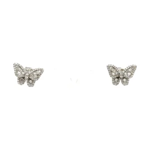 Butterfly Diamond Stud Earrings