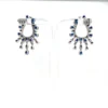 Pear Sapphire Chandelier Earrings