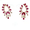 Ruby Diamond Chandelier Earrings