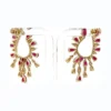 Ruby Diamond Chandelier Earrings
