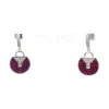 Ruby Diamond Drop Earrings