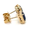 Emerald Cut Sapphire Earrings