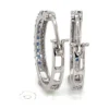 Sapphire Diamond Hoop Earrings