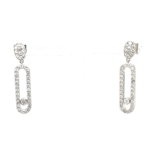 Oval Link Dangle Earrings