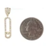 Diamond Oval Dangle Earrings