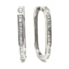 Baguette Diamond Hoop Earrings