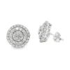 Sunburst Diamond Stud Earrings