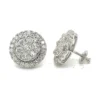 Round Diamond Halo Earrings