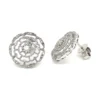 Floral Diamond Stud Earrings