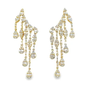 Diamond Chandelier Dangle Earrings