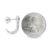 Diamond Snake Stud Earrings