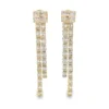 Diamond Tassel Dangle Earrings