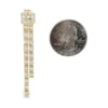 Diamond Tassel Dangle Earrings