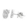 Teardrop Diamond Stud Earrings