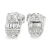 Teardrop Diamond Stud Earrings