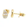 Teardrop Diamond Stud Earrings