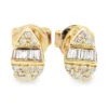 Teardrop Diamond Stud Earrings