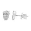 Oval Diamond Stud Earrings