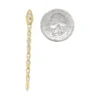 Diamond Tapered Dangle Earrings