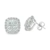 Cushion Halo Stud Earrings