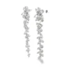 Floral Diamond Dangle Earrings