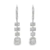 Diamond Tiered Dangle Earrings