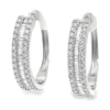 Baguette Diamond Hoop Earrings