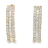 Baguette Diamond Hoop Earrings