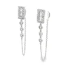 Diamond Drop Stud Earrings