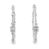 Diamond Bezel Hoop Earrings