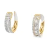Baguette Diamond Hoop Earrings