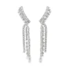 Diamond Tassel Dangle Earrings