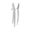 Diamond Tassel Dangle Earrings