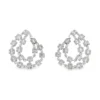 Diamond Cluster Dangle Earrings