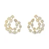 Diamond Cluster Dangle Earrings