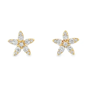 Star Diamond Stud Earrings