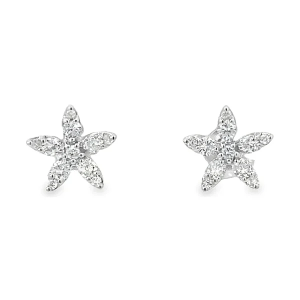 Star Diamond Stud Earrings